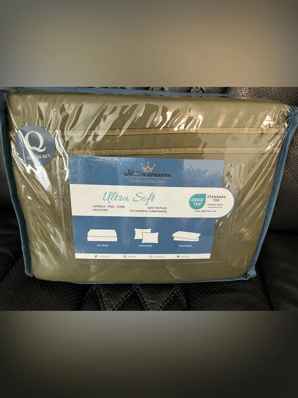 Ultra Soft Queen Sheet Set - Olive Green